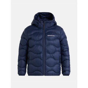 Bunda peak performance jr helium down hood jacket modrá 140