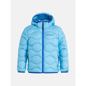 Bunda peak performance jr helium down hood jacket modrá 170