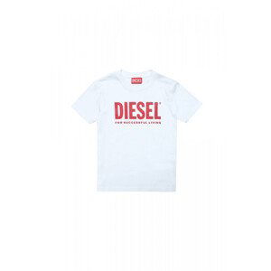 Tričko diesel tjustlogo t-shirt bílá 4y