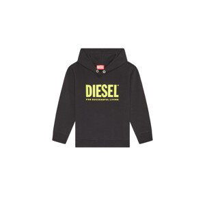 Mikina diesel sdivision-logox over sweat-shirt černá 12y