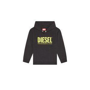 Mikina diesel sdivision-logox over sweat-shirt černá 4y