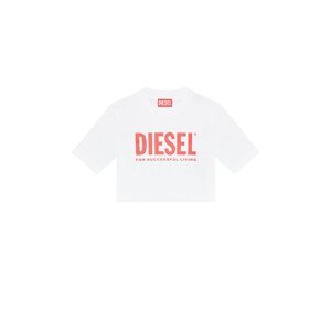 Tričko diesel trecrowlogo t-shirt bílá 12y