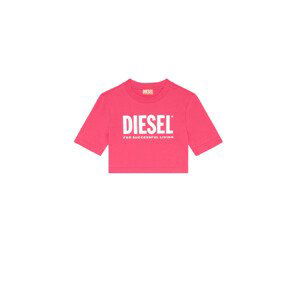 Tričko diesel trecrowlogo t-shirt červená 16y