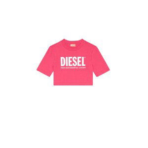 Tričko diesel trecrowlogo t-shirt červená 8y
