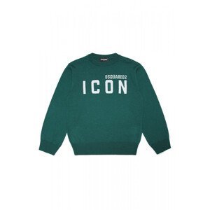 Mikina dsquared2 icon knitwear zelená 4y
