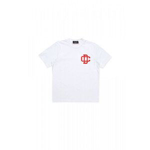 Tričko dsquared2 slouch fit t-shirt bílá 10y