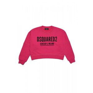 Mikina dsquared2 over sweat-shirt růžová 10y