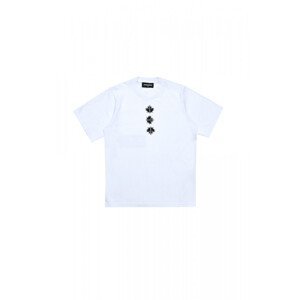 Tričko dsquared2 slouch fit t-shirt bílá 12y