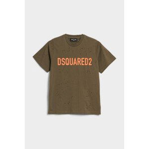 Tričko dsquared2 slouch fit t-shirt zelená 8y