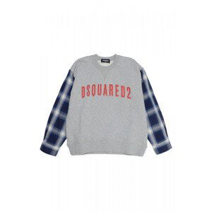 Mikina dsquared2 slouch fit sweat-shirt šedá 12y