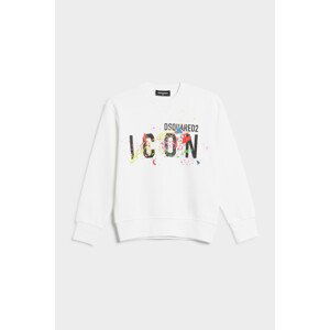 Mikina dsquared2 cool fit-icon sweat-shirt bílá 8y
