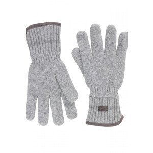 Rukavice camel active knitted gloves šedá m