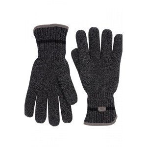 Rukavice camel active knitted gloves šedá m