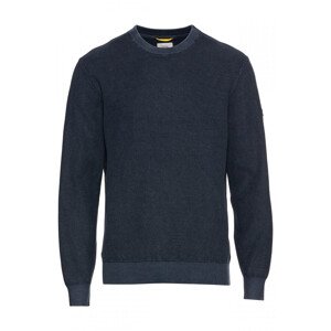 Svetr camel active knit 1/1 crewneck modrá m