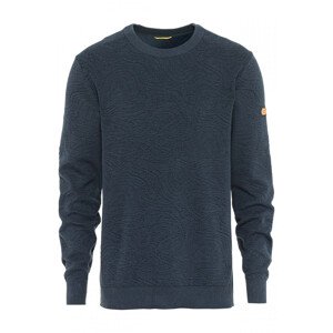 Svetr camel active knit 1/1 crewneck modrá l