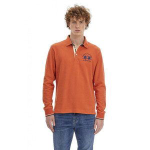 Polokošile la martina man polo l/s heavy jersey oranžová m