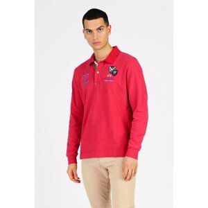 Polokošile la martina man polo l/s heavy jersey červená m