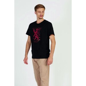 Tričko la martina man t-shirt s/s peached cotton černá m