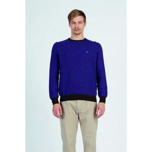 Svetr la martina man tricot crew neck viscose/m modrá m