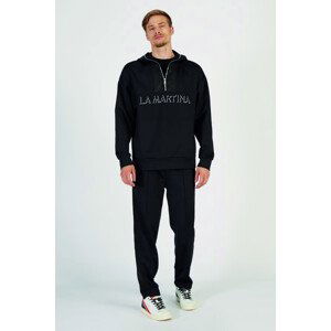 Tepláky la martina man jogging pants fleece fleec černá s