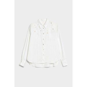 Košile la martina woman shirt l/s silky poplin bílá 2