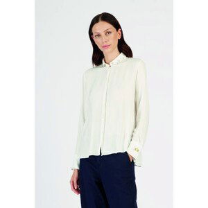 Košile la martina woman shirt l/s viscose satin bílá 1