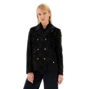 Bunda la martina woman peacoat jacket eco fur černá 2