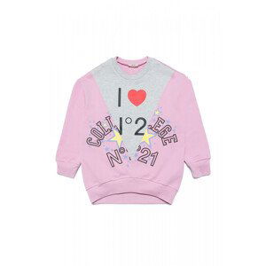 Mikina no21 sweatshirt růžová 14y