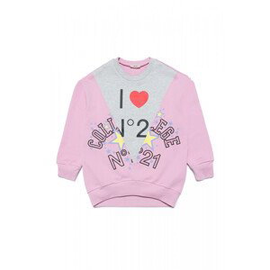 Mikina no21 sweatshirt růžová 4y