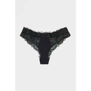 Spodní prádlo karl lagerfeld tailored lace bikini brief černá s