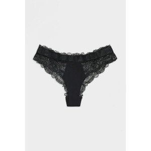 Spodní prádlo karl lagerfeld tailored lace bikini brief černá m