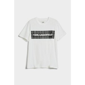 Pyžamové tričko karl lagerfeld printed pj t-shirt set černá xl