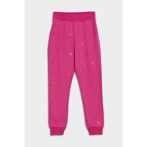 Tepláky karl lagerfeld monogram rhinestone sweatpants růžová s