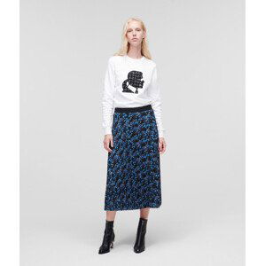 Sukně karl lagerfeld orchid print skirt modrá 44