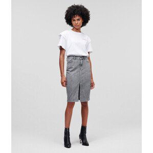 Sukně karl lagerfeld k/sparkle denim skirt šedá s