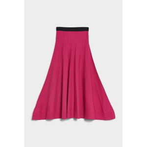 Sukně karl lagerfeld knit pleated skirt růžová xs