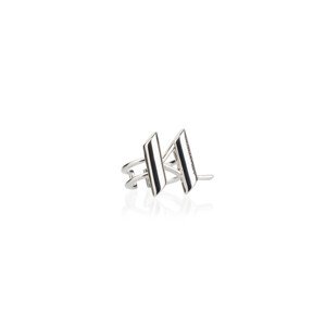 Šperky karl lagerfeld k/monogram ring šedá m