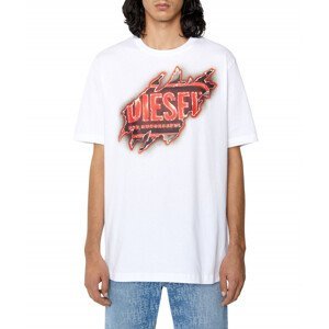 Tričko diesel t-just-e43 t-shirt bílá m