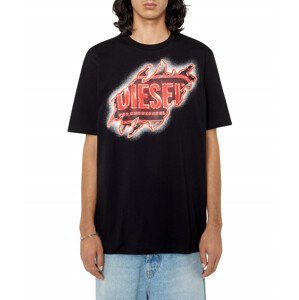 Tričko diesel t-just-e43 t-shirt černá s