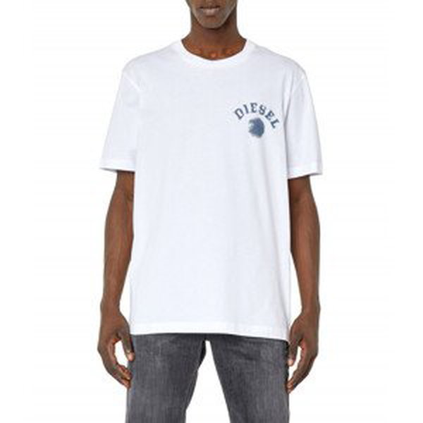 Tričko diesel t-just-k3 t-shirt bílá xl
