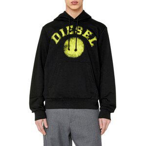 Mikina diesel s-ginn-hood-k30 sweat-shirt černá s