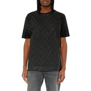 Tričko diesel t-just-mono t-shirt černá xl
