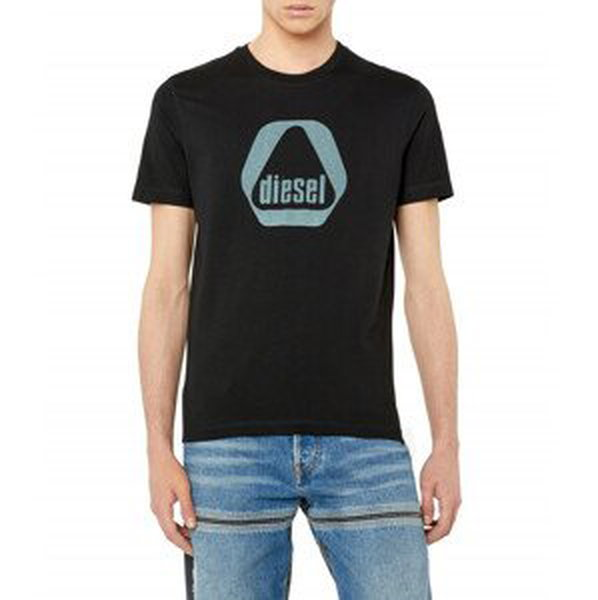 Tričko diesel t-diegor-g10 t-shirt černá xxxl