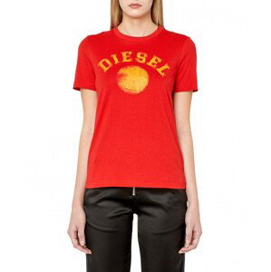 Tričko diesel t-reg-g7 t-shirt červená xl