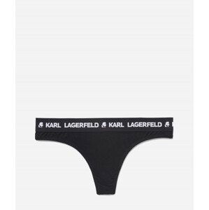 Spodní prádlo karl lagerfeld logo thong černá m