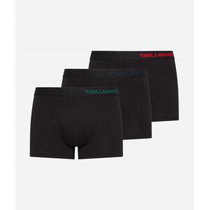 Spodní prádlo karl lagerfeld hip logo trunk 3-pack černá xs