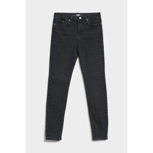 Džíny karl lagerfeld high waist skinny denim pants černá 26