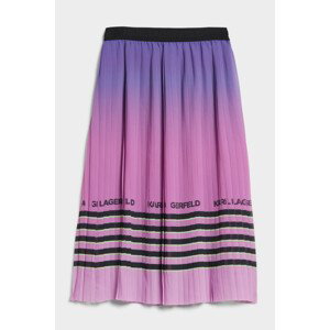 Sukně karl lagerfeld striped pleat skirt růžová 40