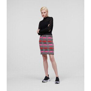 Sukně karl lagerfeld boucle skirt růžová 44