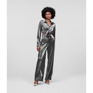 Overal karl lagerfeld iridescent evening jumpsuit šedá 38